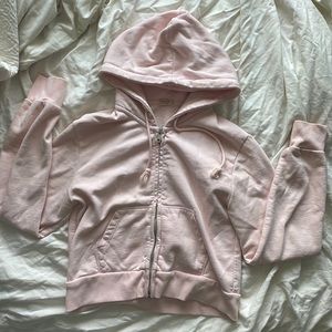 Light pink cropped brandy Melville jacket